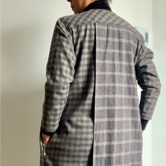 Grey Fall vintage light wool coat - Picture 3 of 7